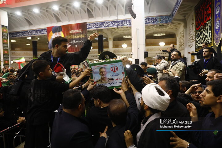 مراسم وداع شهید امیرسپهبدسید عبد الرحیم موسوی در قم