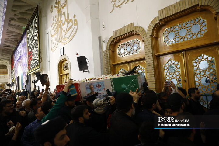 مراسم وداع شهید امیرسپهبدسید عبد الرحیم موسوی در قم