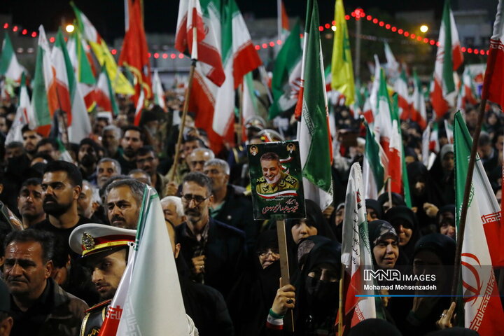 مراسم وداع شهید امیرسپهبدسید عبد الرحیم موسوی در قم
