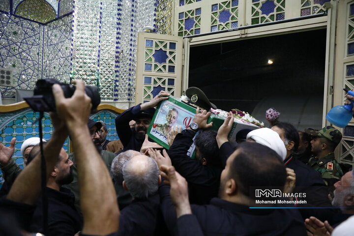 مراسم وداع شهید امیرسپهبدسید عبد الرحیم موسوی در قم