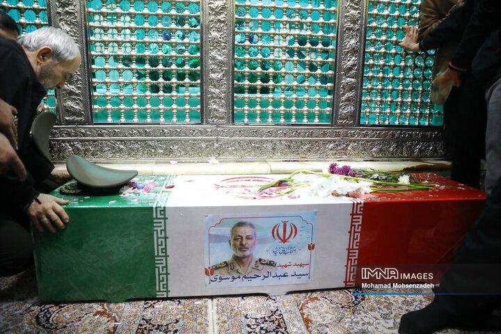 مراسم وداع شهید امیرسپهبدسید عبد الرحیم موسوی در قم