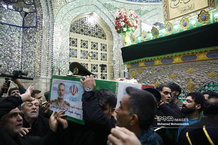 مراسم وداع شهید امیرسپهبدسید عبد الرحیم موسوی در قم