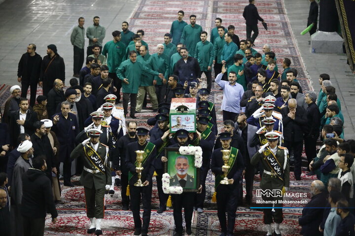 مراسم وداع شهید امیرسپهبدسید عبد الرحیم موسوی در قم