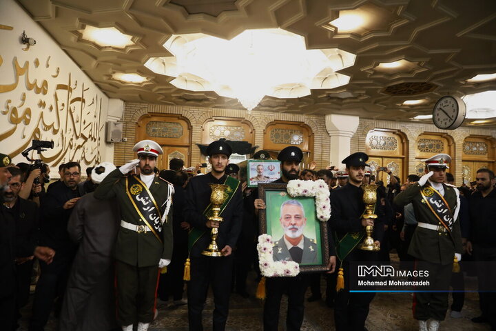 مراسم وداع شهید امیرسپهبدسید عبد الرحیم موسوی در قم