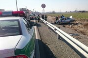۷ مصدوم و یک فوتی در پی واژگونی خودرو ۴۰۵ + عکس