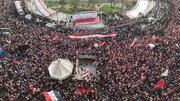 راهپیمایی میلیونی عراقی‌ها در حمایت از ایران