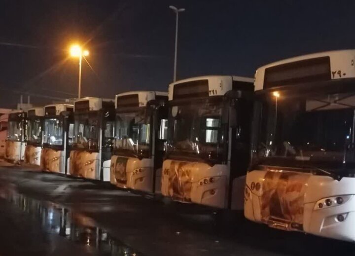 خدمت شبانه‌روزی ناوگان حمل‌ونقل شهرداری گرگان به شهروندان