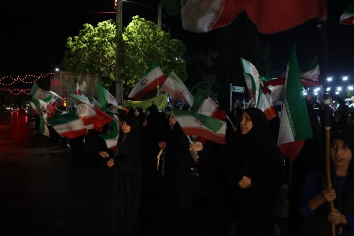 فیلم| خروش مردم تایباد در حمایت از نیروهای مسلح و درخواست انتقام از دشمن