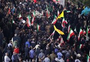 وداع با پیکر مطهر شهید حمله دشمن به نیروگاه اتمی بوشهر