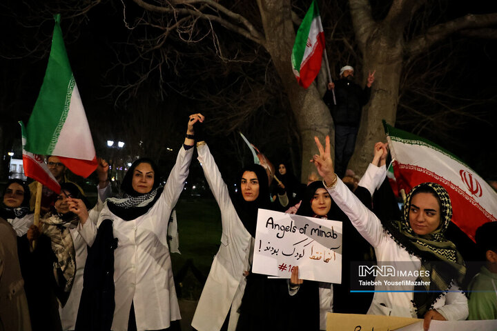 اجتماع کادر سلامت و درمان همدان در محکومیت حمله امریکایی صهیونی