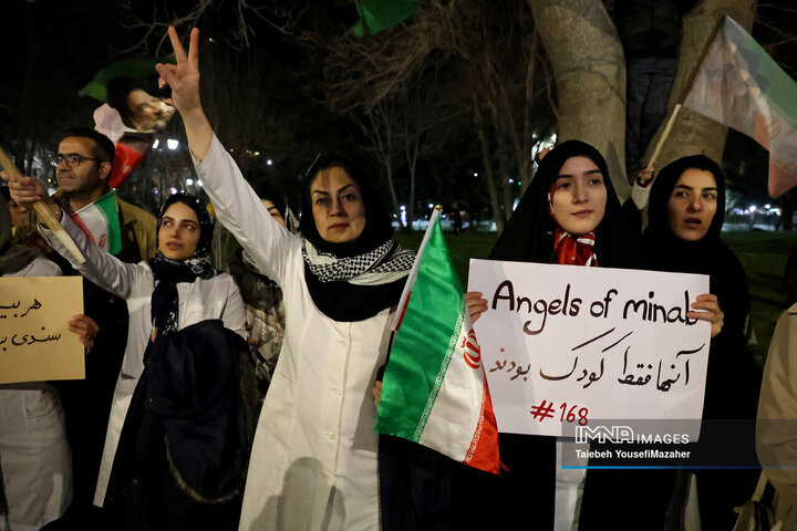 اجتماع کادر سلامت و درمان همدان در محکومیت حمله امریکایی صهیونی