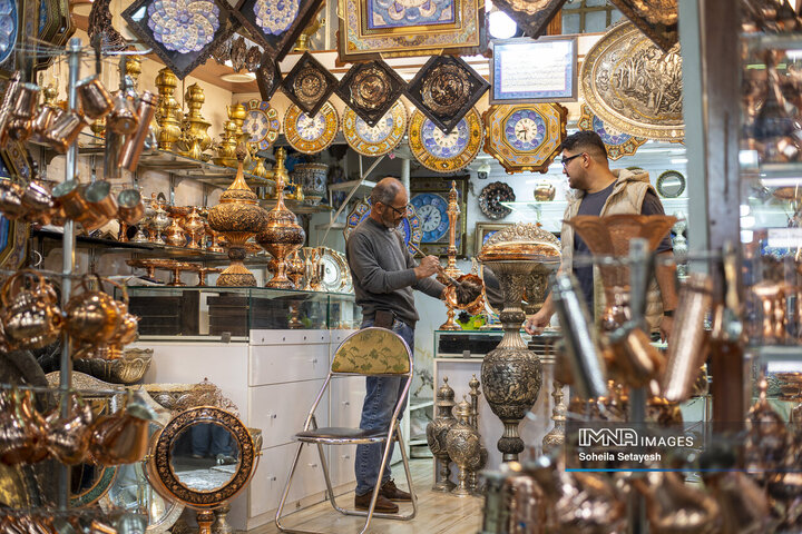 جریان زندگی در بازار وکیل شیراز