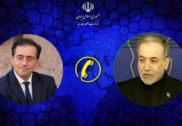 گفت‌وگوی تلفنی وزیر خارجه اسپانیا با عراقچی