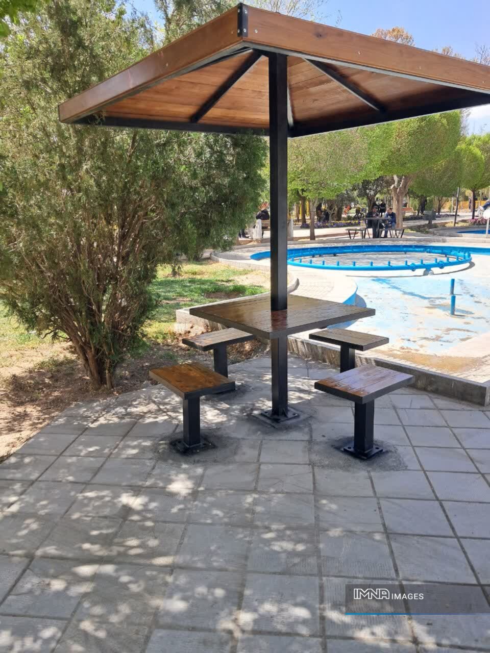 نصب ۷ آلاچیق جدید در پارک ملت برای بهبود کیفیت فضاهای شهری
