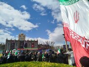 فیلم| مراسم اربعین قائد شهید امت در میدان ساعت تبریز