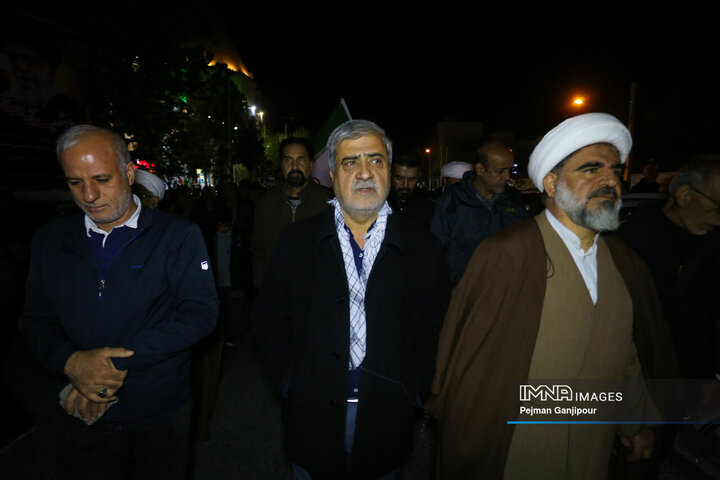 قافله عزاداری اربعین امام شهید در اصفهان
