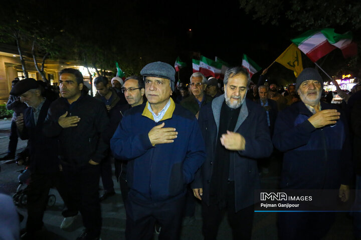 قافله عزاداری اربعین امام شهید در اصفهان