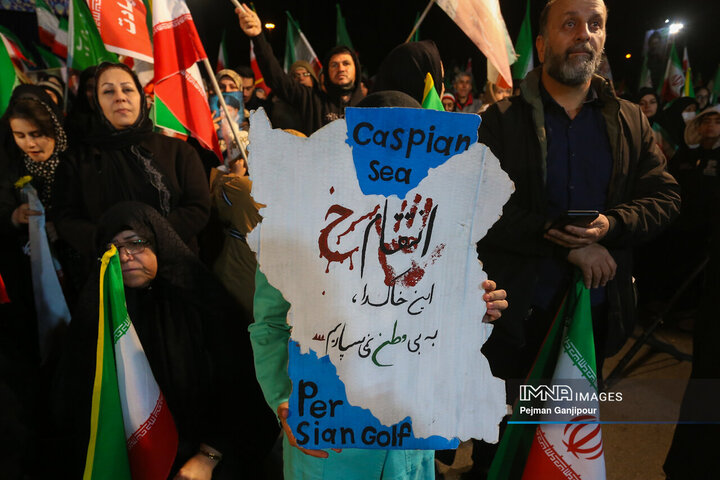 مراسم چهلمین روز شهادت رهبر معظم انقلاب در اصفهان