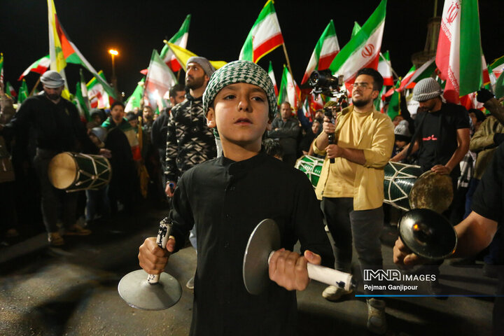 مراسم چهلمین روز شهادت رهبر معظم انقلاب در اصفهان