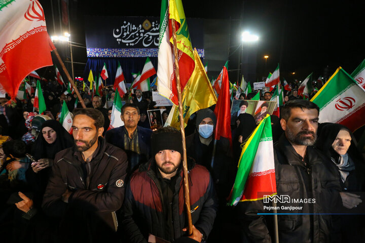 مراسم چهلمین روز شهادت رهبر معظم انقلاب در اصفهان