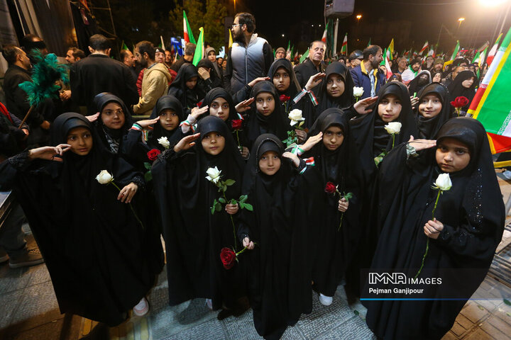 مراسم چهلمین روز شهادت رهبر معظم انقلاب در اصفهان