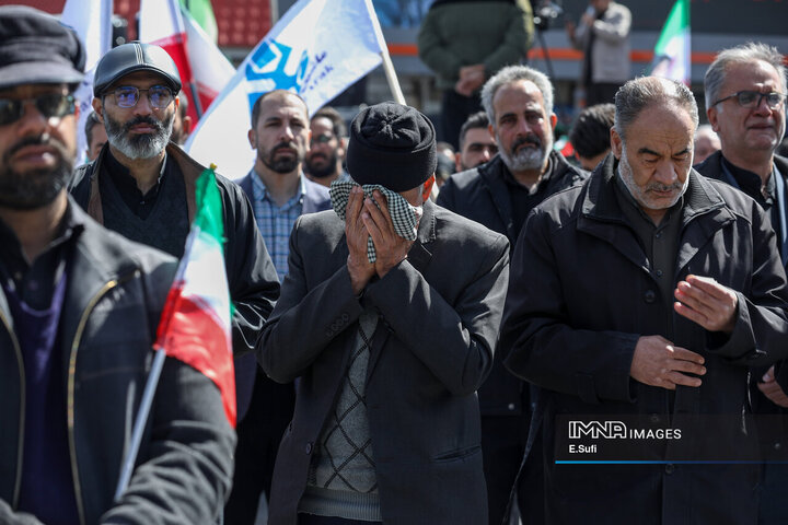 اراک در سوگ چهلمین روز شهادت رهبر شهید انقلاب اسلامی
