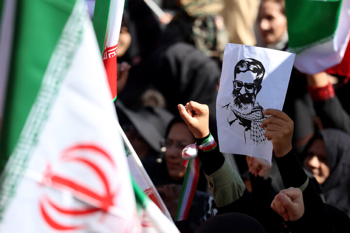 مراسم عزاداری چهلمین روز شهادت رهبر انقلاب در همدان