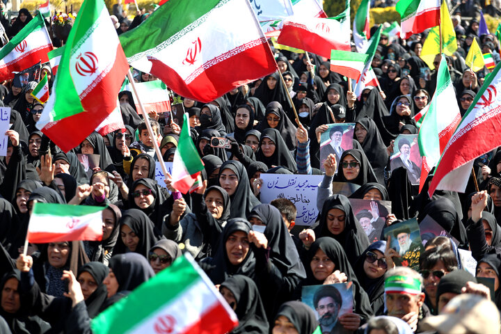 مراسم عزاداری چهلمین روز شهادت رهبر انقلاب در همدان
