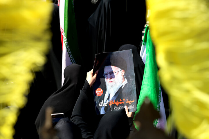 مراسم عزاداری چهلمین روز شهادت رهبر انقلاب در همدان