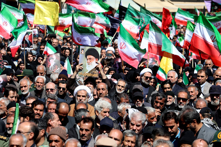 مراسم عزاداری چهلمین روز شهادت رهبر انقلاب در همدان