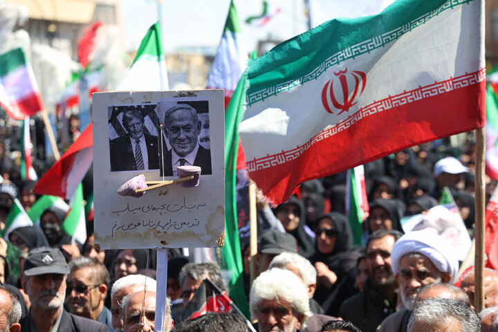 مراسم عزاداری چهلمین روز شهادت رهبر انقلاب در همدان