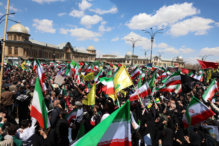 مراسم عزاداری چهلمین روز شهادت رهبر انقلاب در همدان