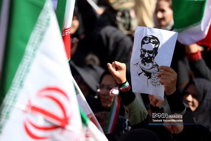 مراسم عزاداری چهلمین روز شهادت رهبر انقلاب در همدان