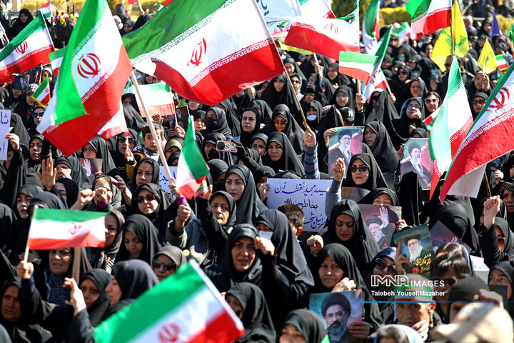 مراسم عزاداری چهلمین روز شهادت رهبر انقلاب در همدان