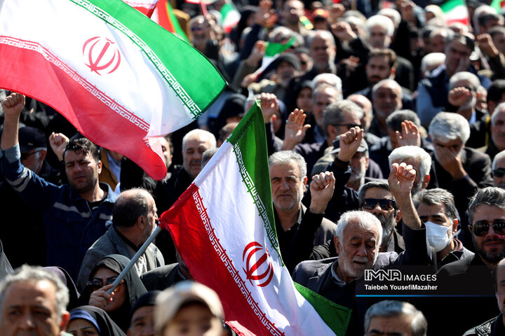 مراسم عزاداری چهلمین روز شهادت رهبر انقلاب در همدان