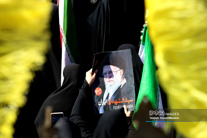 مراسم عزاداری چهلمین روز شهادت رهبر انقلاب در همدان