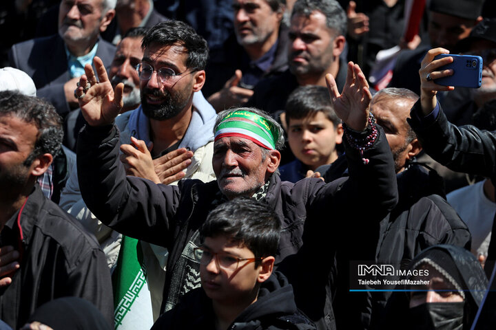 مراسم عزاداری چهلمین روز شهادت رهبر انقلاب در همدان