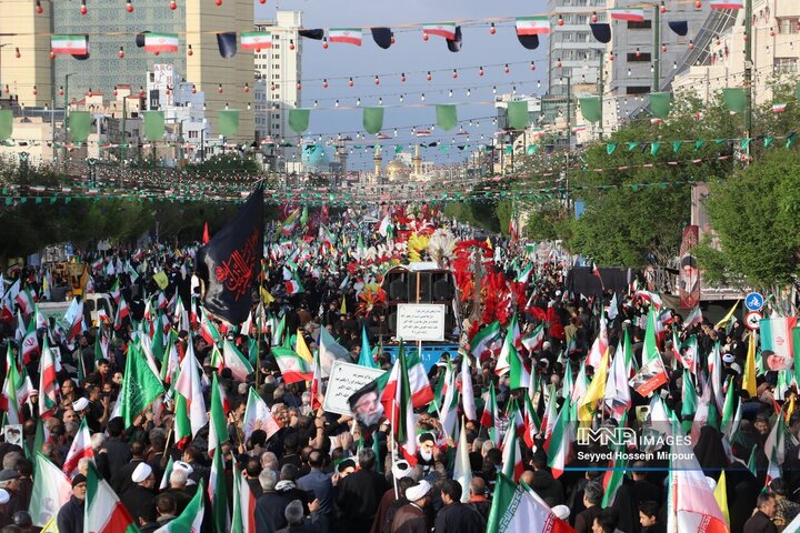 مراسم اربعین رهبر شهید انقلاب اسلامی در مشهد
