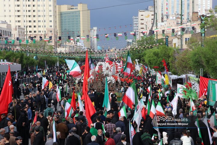 مراسم اربعین رهبر شهید انقلاب اسلامی در مشهد