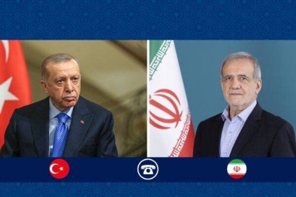 Pezeshkian, Erdogan discuss ceasefire, Israeli violations