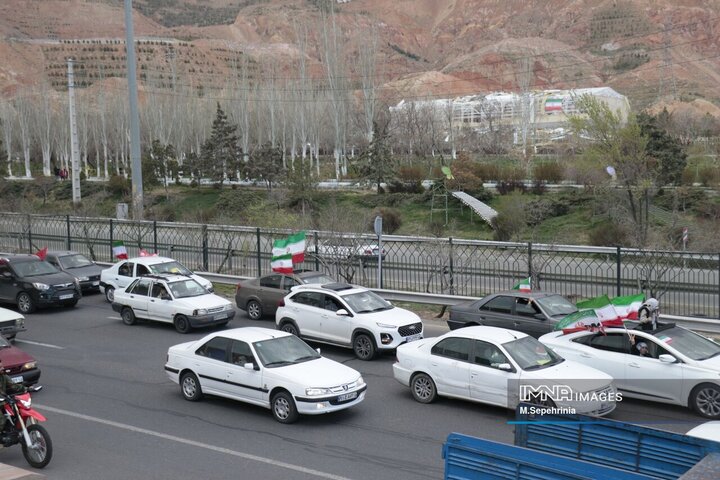 بزگترین کاروان خودرویی اقتدار ملی در تبریز