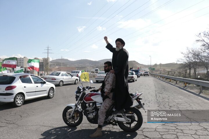 بزگترین کاروان خودرویی اقتدار ملی در تبریز