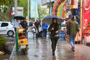 ترنم باران بهاری در اصفهان