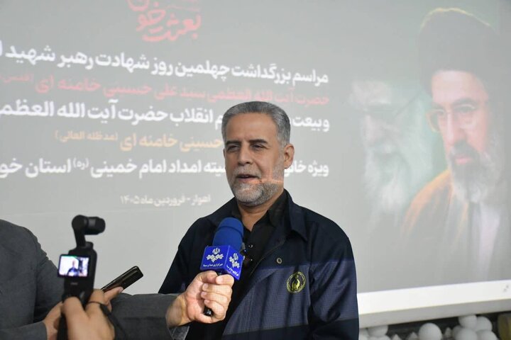 تجدید میثاق مددجویان و امدادگران خوزستانی با رهبر انقلاب