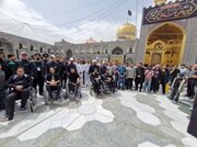 تشرف بازماندگان ناو شکن دنا به حرم مطهر رضوی