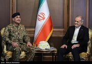 دیدار فرمانده ارتش پاکستان با رئیس‌جمهور
