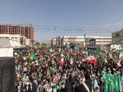 برگزاری آیین گلباران حرم مطهر رضوی توسط دختران مشهدی