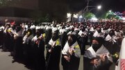 فیلم| برگزاری چهل‌ونهمین شب تجمع مردمی نایین با میدان‌داری دختران