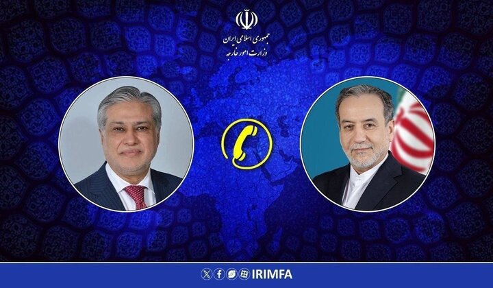 گفت‌وگوی تلفنی وزرای امور خارجه جمهوری اسلامی ایران و پاکستان 