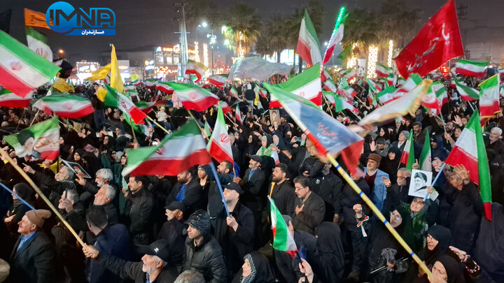 حضور پرشور آملی‌ها زیر باران رحمت الهی